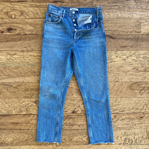 AGOLDE Riley High Rise Straight Crop Jeans - Picture 3 of 5